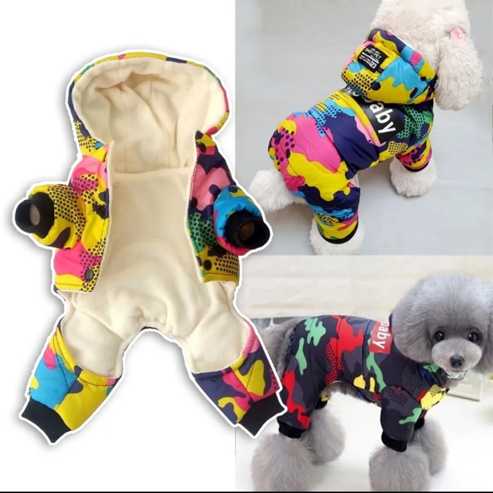 Dogs Rain or Snow Outfit Multicolor Small- XXL